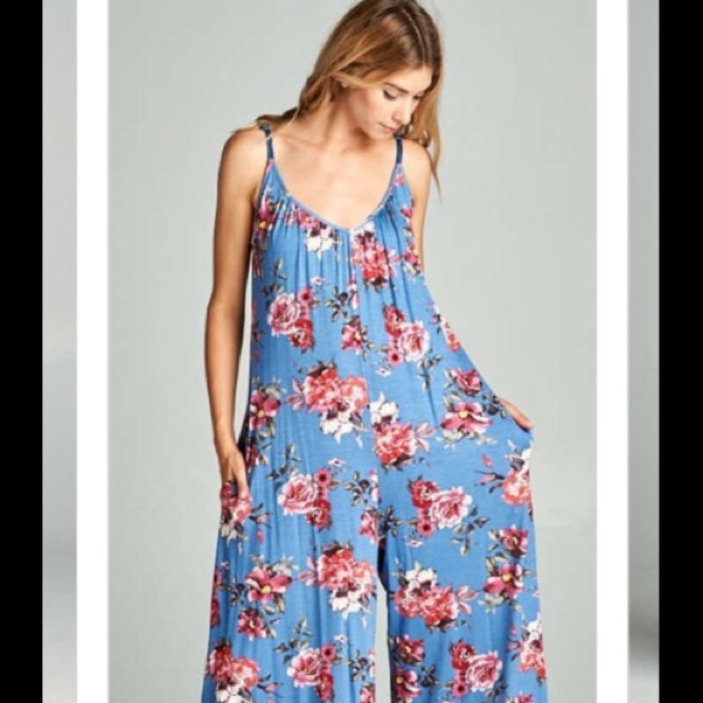 Floral Oversized Jumpsuit